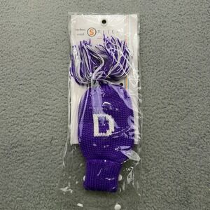 Stitch Golf Techno Wool Letter D‎ Pom Pom Acrylic Purple Driver Club Headcover